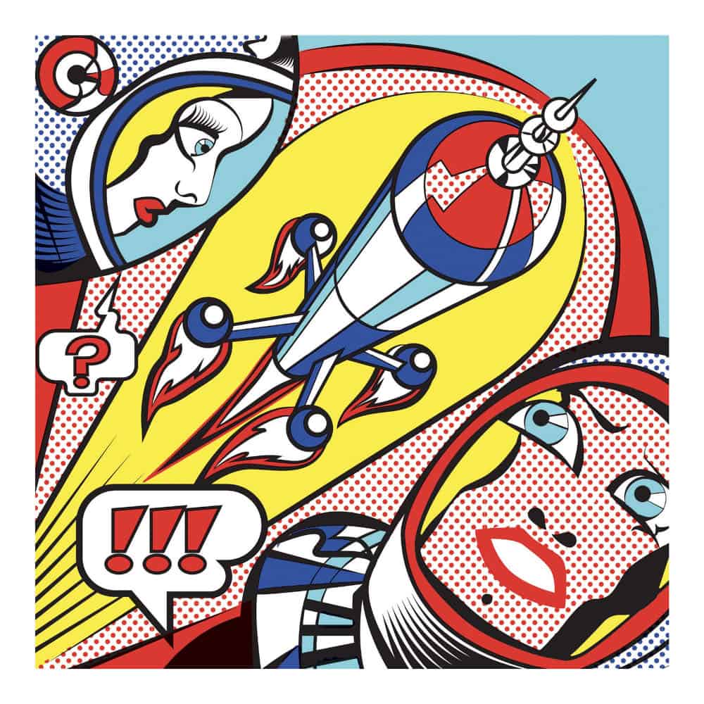 Art Inspired By: Roy Lichtenstein - Superheroes